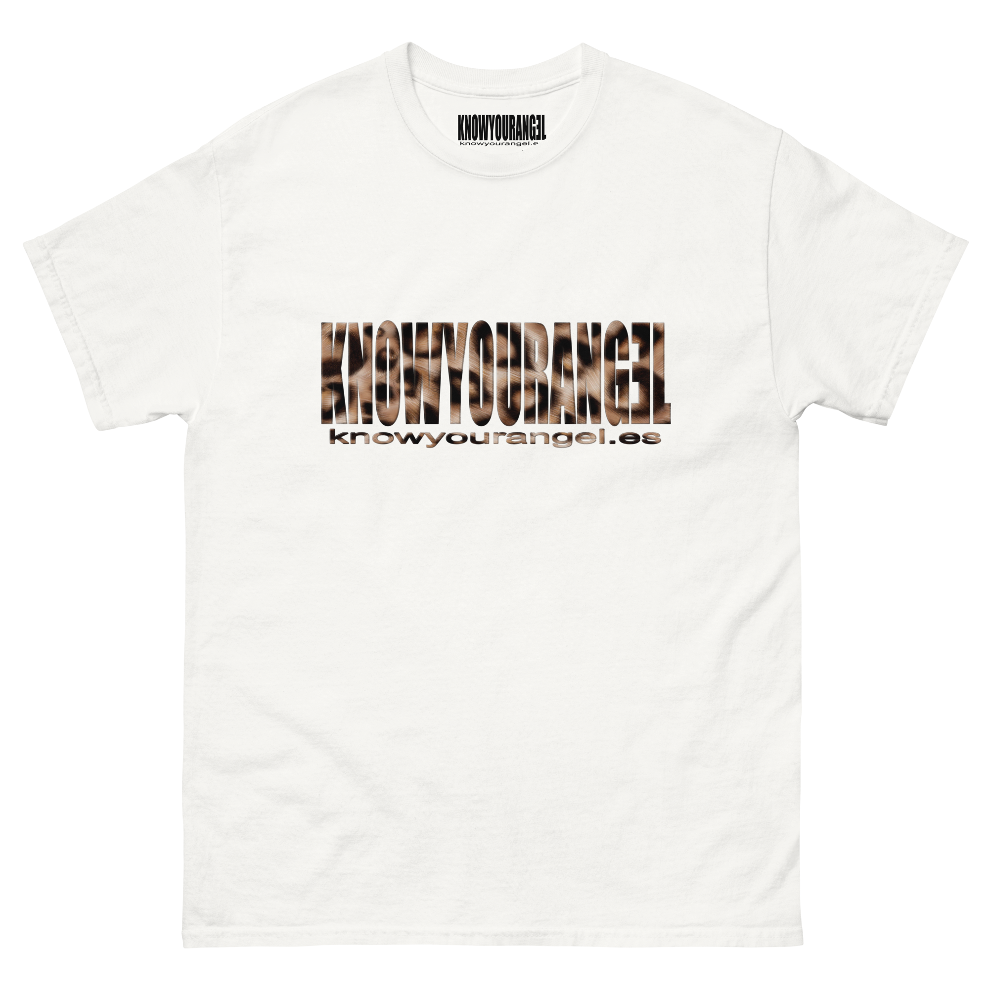 KNOW YOUR RATXET t-shirt with leopard KNOWYOURANGEL print